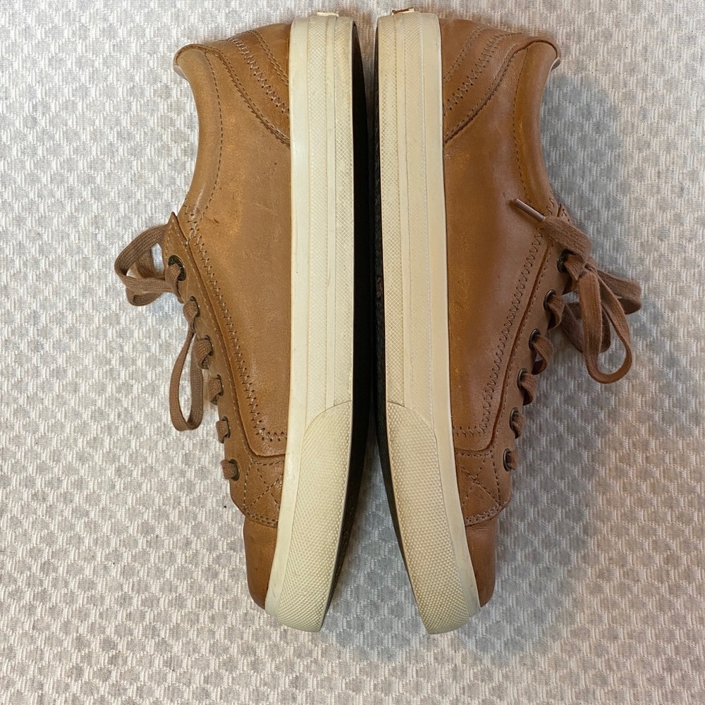 Taos Plim Soul Lux Leather Sneakers - Caramel - Size 9.5 - Very Good Condition! - Picture 3 of 14